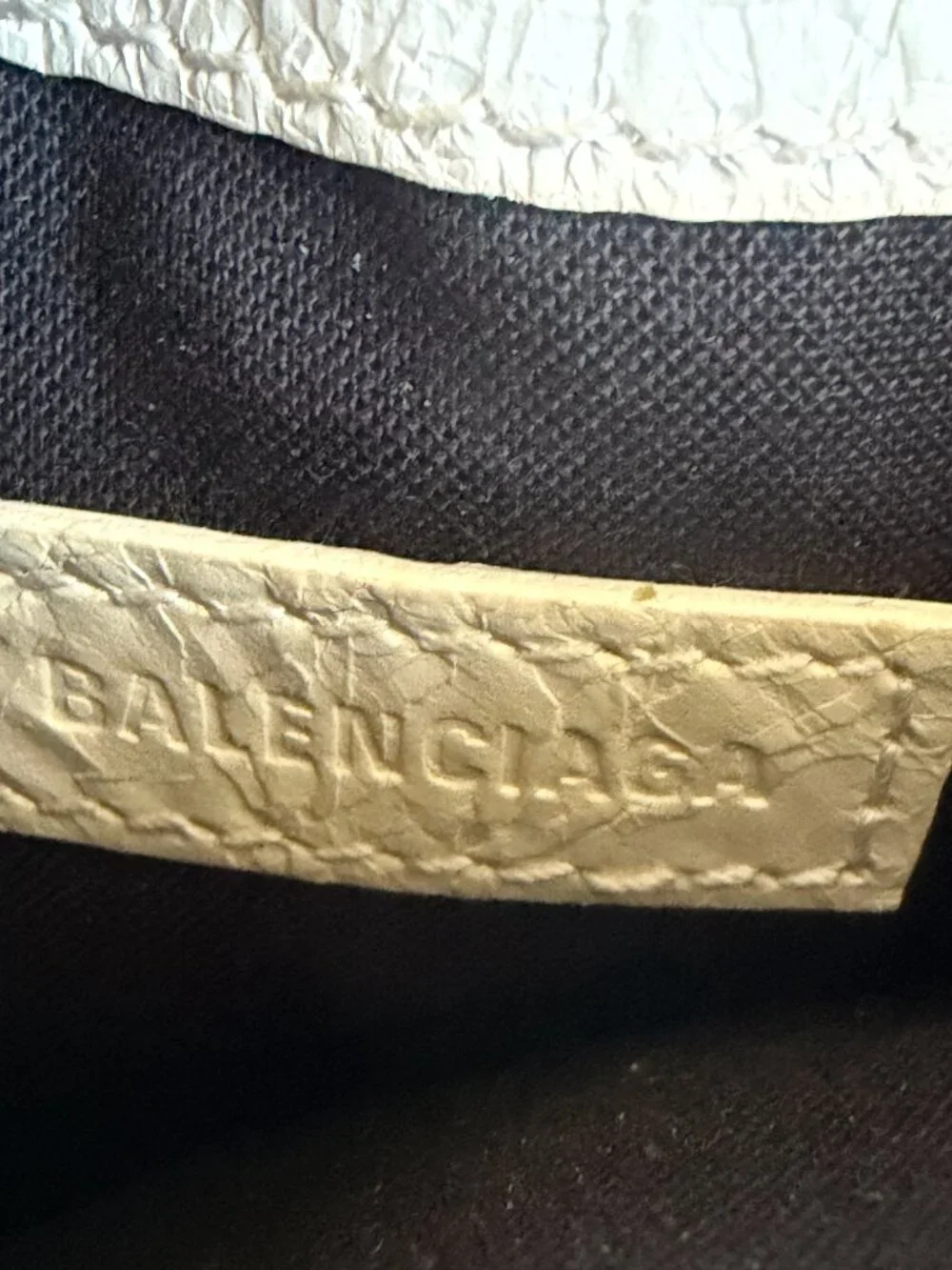 Balenciaga Explorer White Leather Crossbody Pouch Shoulder Bag AUTHENTIC